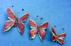 Ceramic butterflies